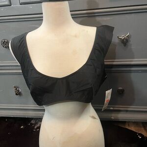 Black Cropped Bra Top